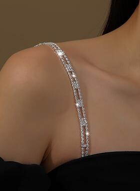 N 54994 Rhinestone Bra Shoulder Straps 水钻隐形肩带跨境