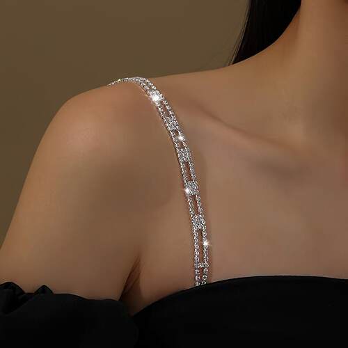 N 54994 Rhinestone Bra Shoulder Straps 水钻隐形肩带跨境