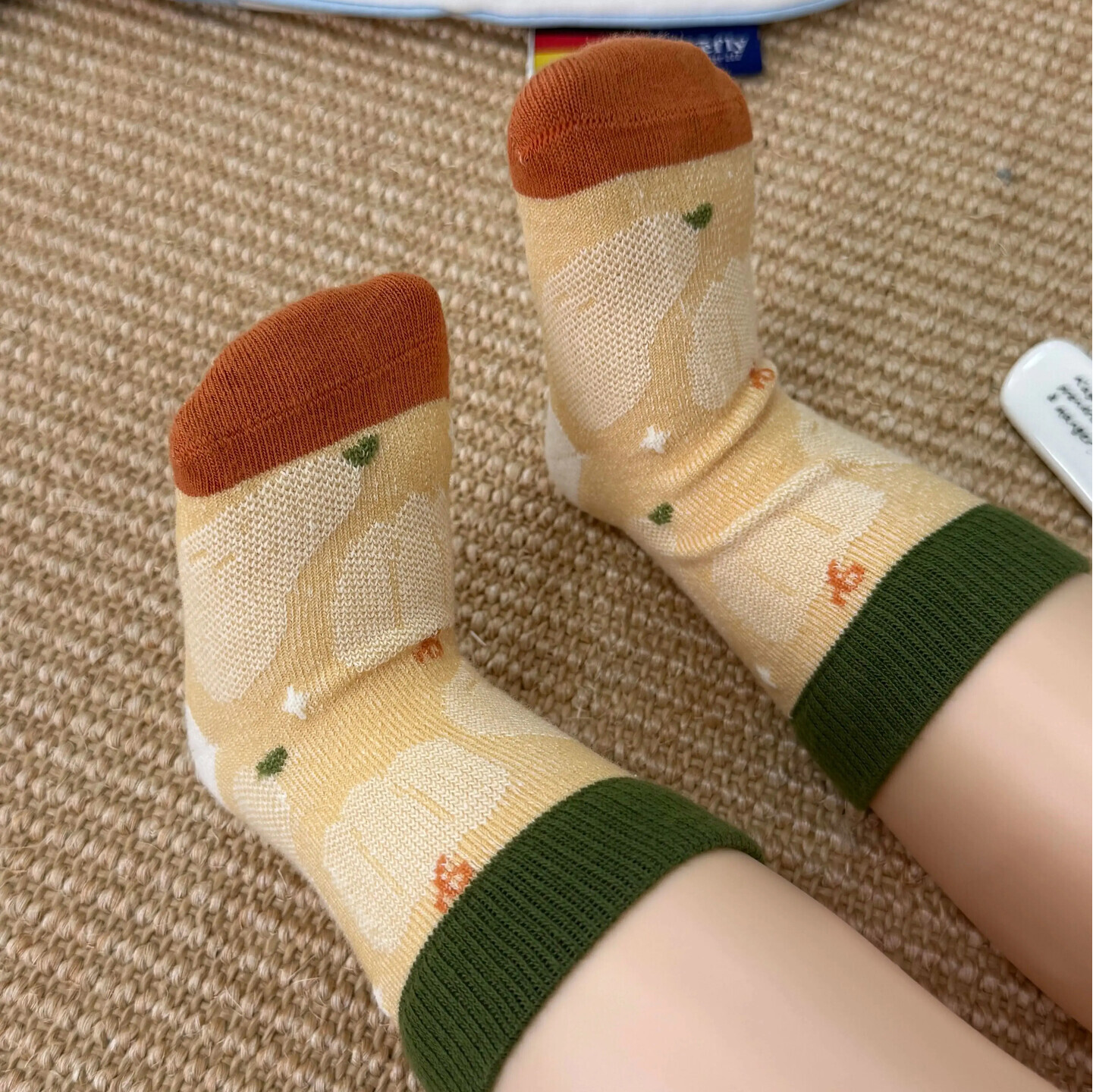 婴儿袜子春夏薄款宝宝a类棉袜0到3个月6到12个月无骨不勒腿中筒袜