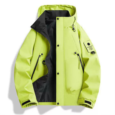 Men's Waterproof Hooded Jacket Outdoor Windbreaker Suitable