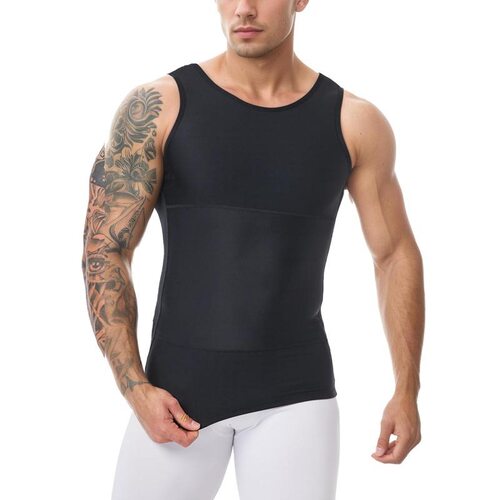 R 94886 Slimming Men's Vest Shirt 男士塑身背心 跨境欧美