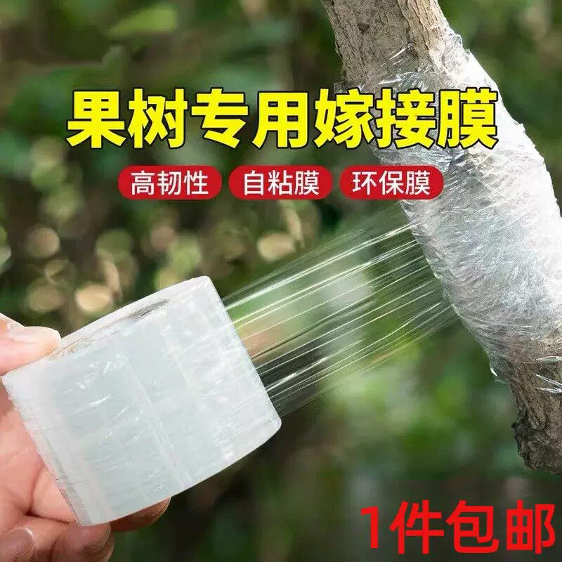 嫁接膜果树嫁接专用膜自粘免拆缠绕膜园林胶带包扎塑料膜绑带薄膜