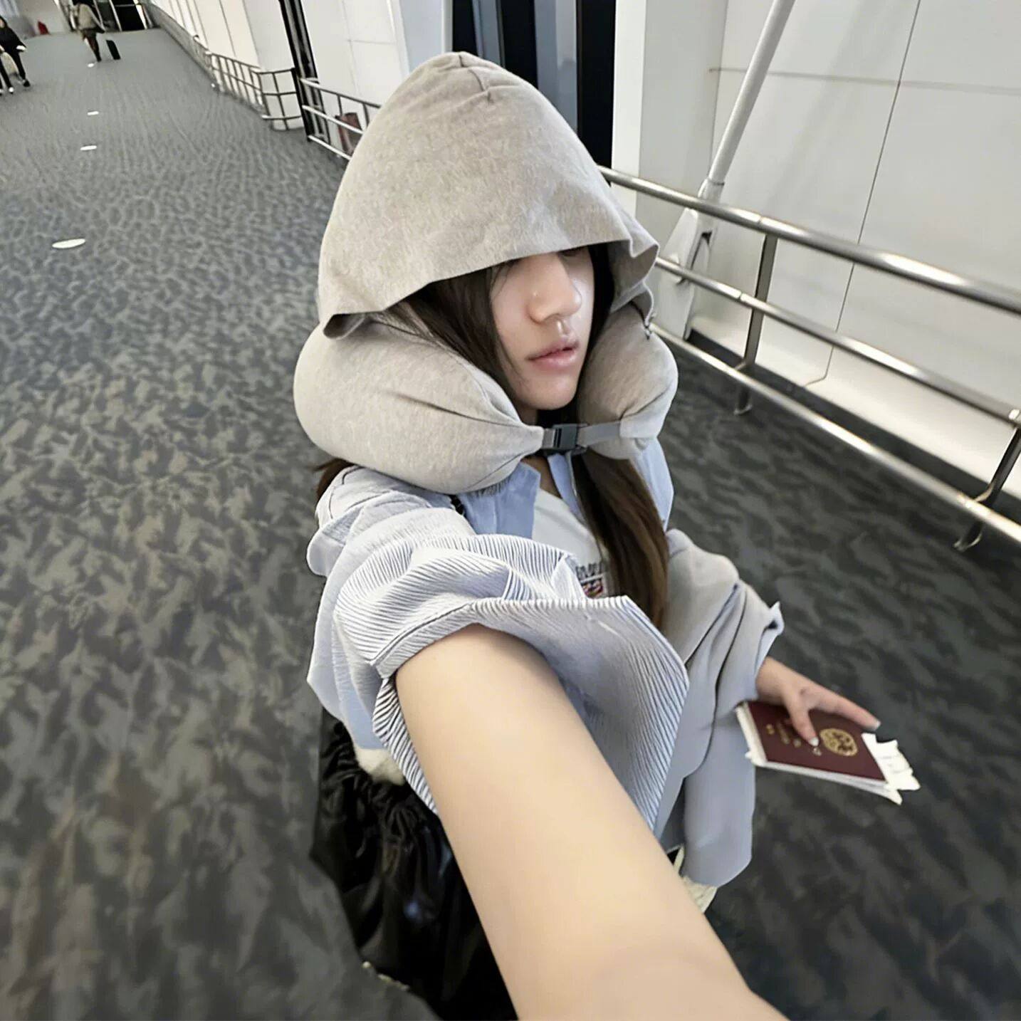 u型枕旅行枕护颈枕脖子颈椎枕飞机汽车高铁头枕长途旅行靠枕可携