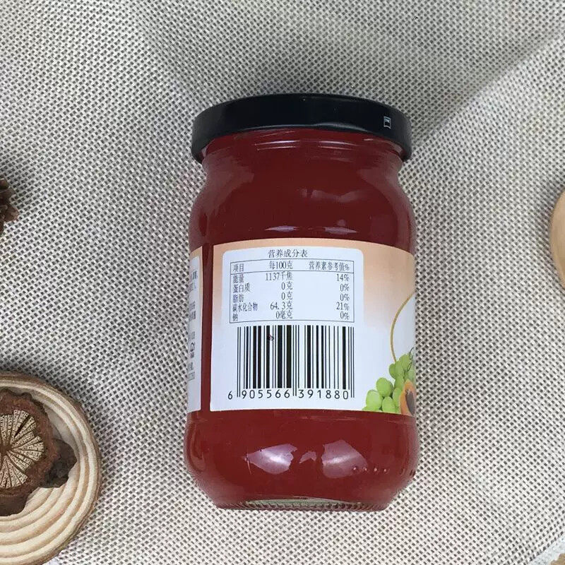 今明后果酱什锦果酱260g奶茶店早餐土司面包蛋糕蘸酱寿司酸奶果肉
