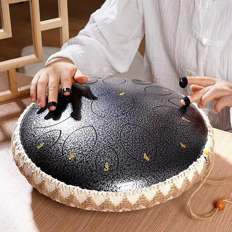 空灵鼓15音专业级正品儿童初学者碳钢钛钢莲花鼓色空鼓手碟鼓乐器