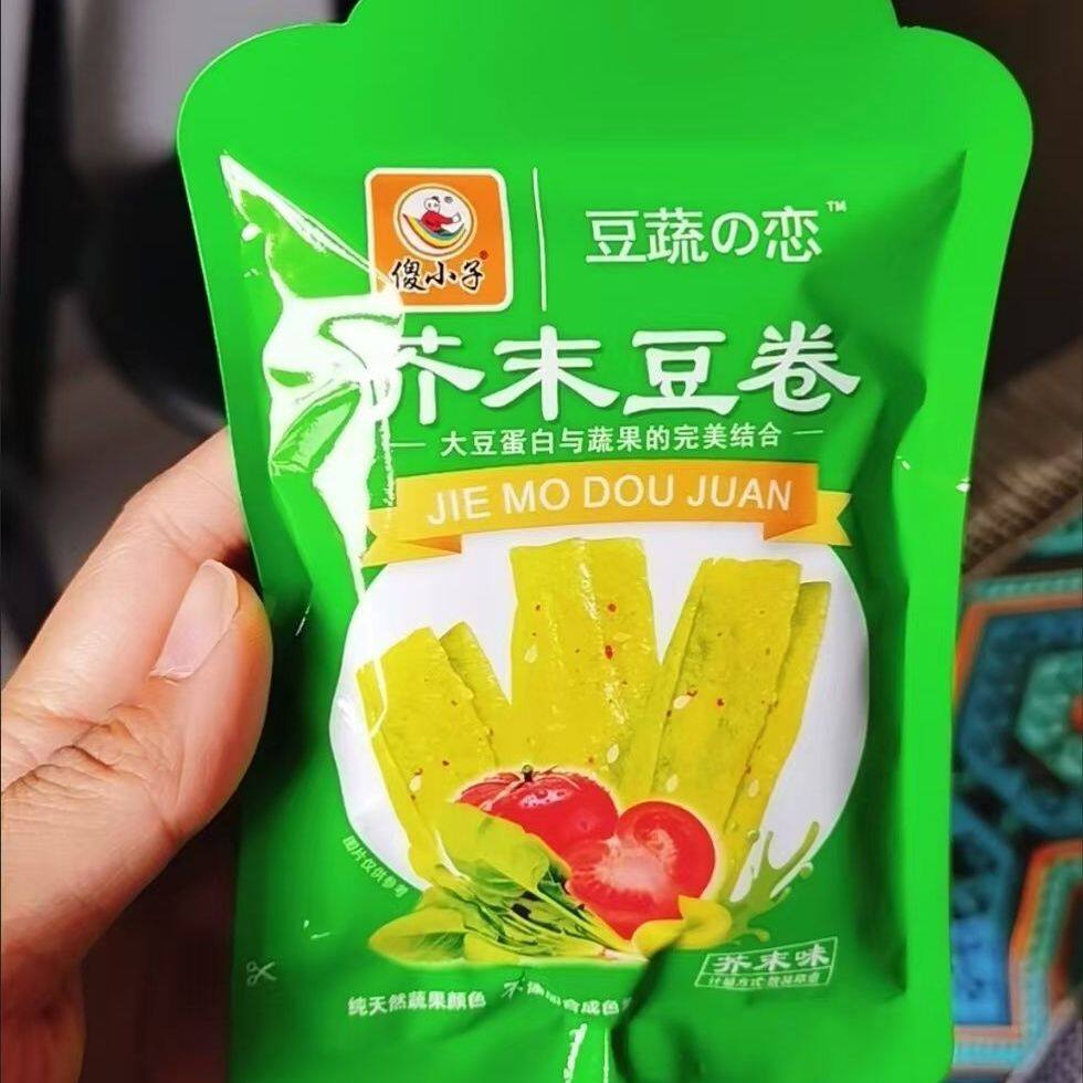 傻小子蔬豆卷芥末辣条豆皮辣片麻辣香豆卷湖南零食儿时美味