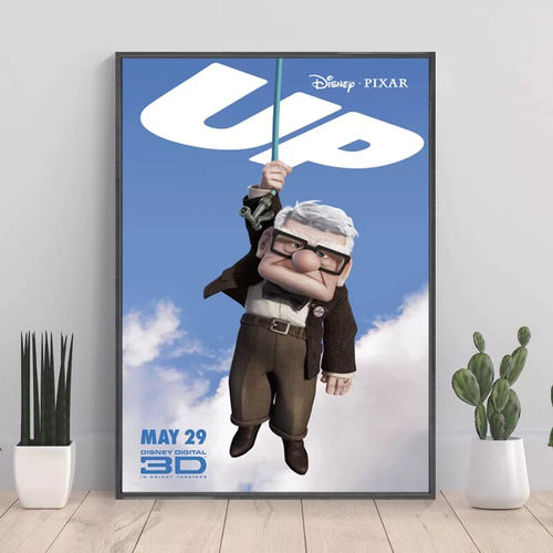 飞屋环游记装饰画客厅背景墙画男孩房间壁画卡通动漫电影海报挂画