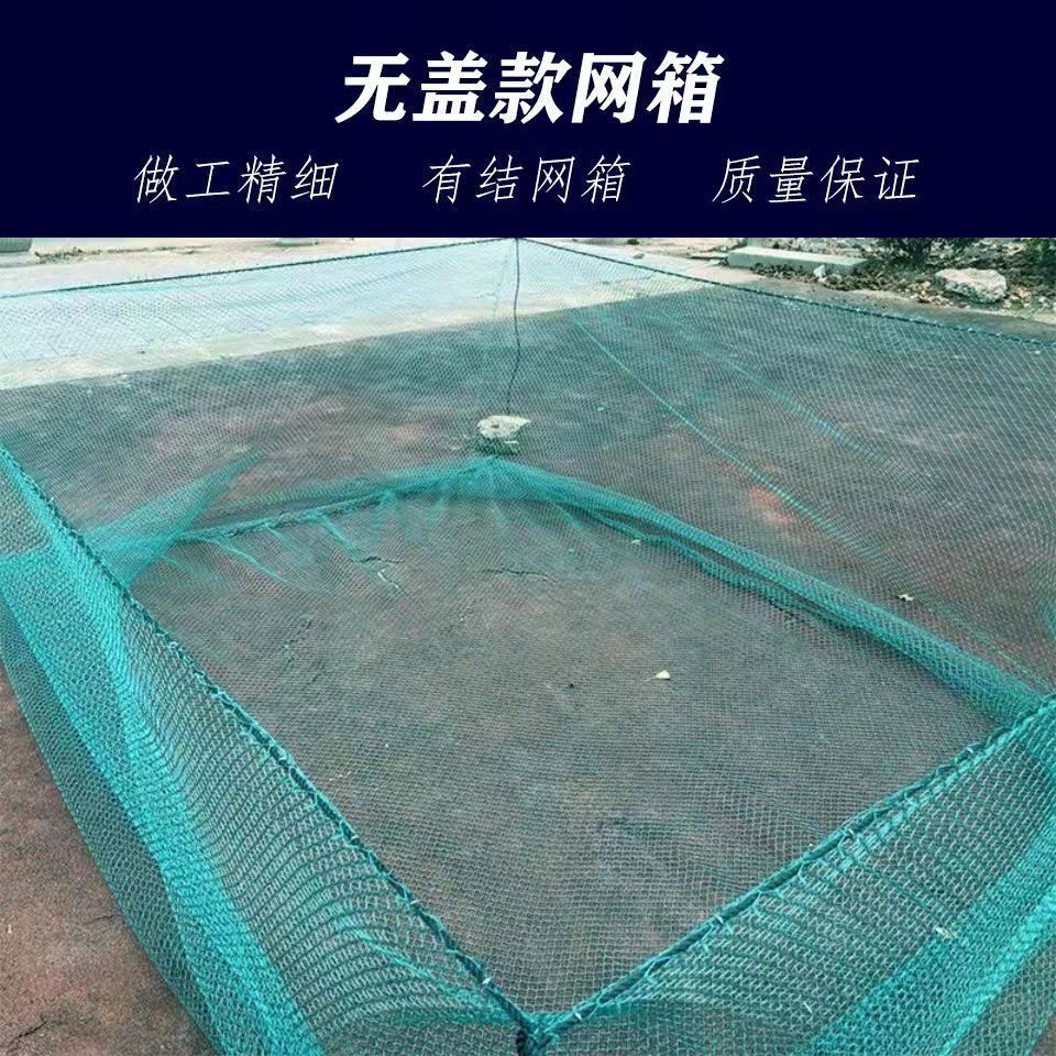 养鱼专用网箱带盖养殖养鱼存鱼不伤鱼网箱水产养殖网箱尼龙网抬网