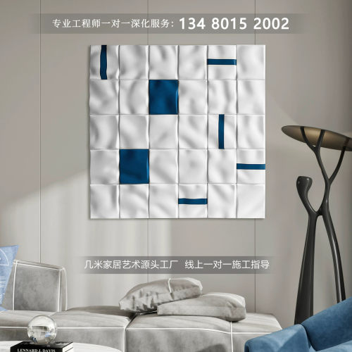 现代轻奢客厅沙发背景墙装饰画入户玄关装饰墙壁挂画简约立体壁画