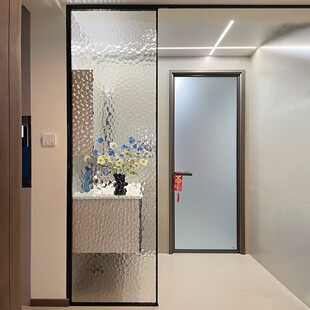 钢化水立方艺术玻璃隔断屏风客厅入户玄关洗手台淋浴室卫生间半墙