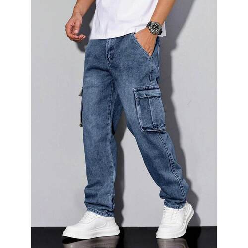 Fivestar reviewRivetRise Mens Casual Cargo Jeans Minimalist