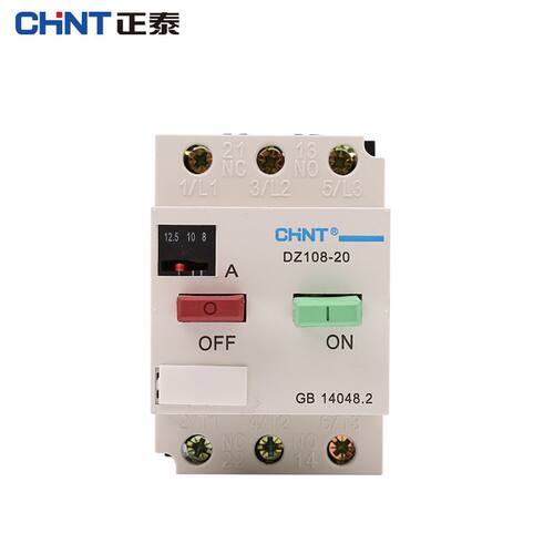 [正泰]空气开关断路器3p三相380v 16a 20a塑壳式dz108-20电机保护