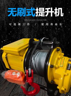 无刷式快速小金刚提升机微型电动葫芦220v小型吊机建筑升降卷扬机