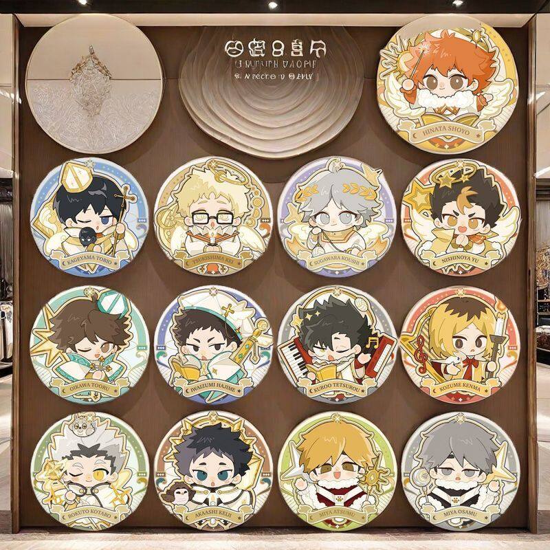 深冬颂曲排球少年同人衍生品周边主题自制亮膜吧唧58MM