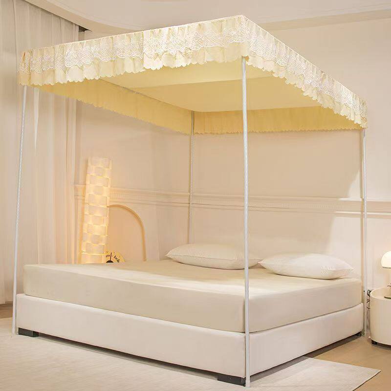 蚊帐支架全套家用床罩防尘罩遮光床幔灰尘支架布套床帘防尘顶盖顶