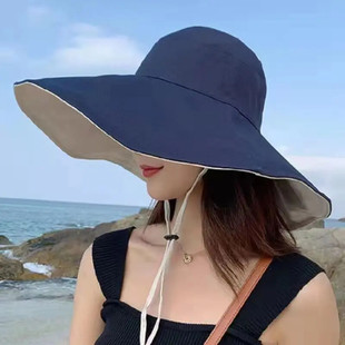 雨帽遮雨骑行防雨帽折叠遮脸遮阳可渔夫防晒帽太阳帽子女夏天户外