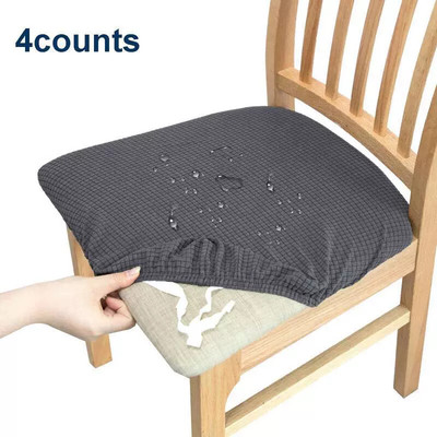 Chair Seat Cover 4 Counts Waterproof Chair Seat Protector