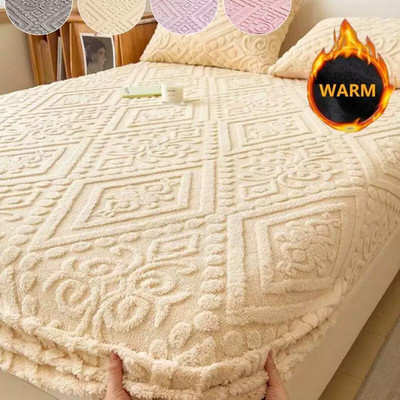 Soft Thick Milk Velvet Bedspread Breathable Anti Pilling