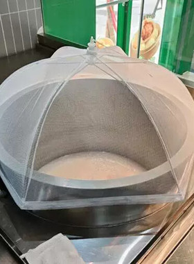 盖菜盆桶圆桶菜罩网纱罩防苍蝇罩子餐桌罩食品罩卤桶圆桌菜罩彩色