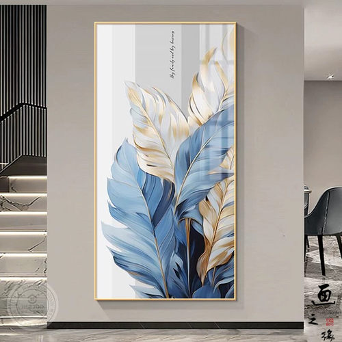家大业大入户玄关装饰画新款客厅走廊壁画轻奢高级感过道尽头挂画