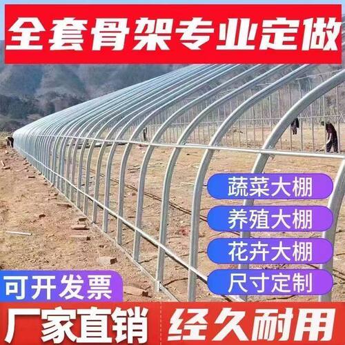 椭圆管养殖大棚蔬菜种植大棚骨架全套拱杆温室养鸡鸭鹅猪牛羊棚舍