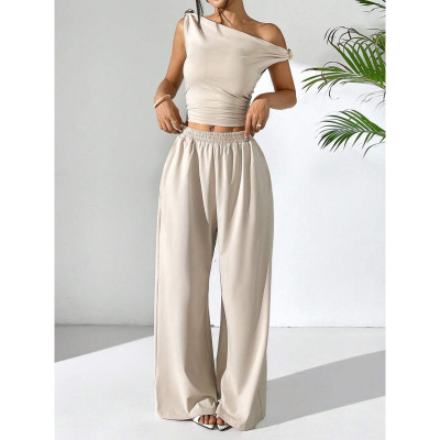 Z 24070 Ramie Loose Wide Leg Pants 苎麻宽松阔腿休闲裤