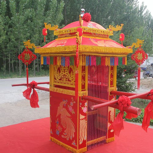 喜盈欣喜事花轿子结婚大花轿中式八抬古典结婚花轿抖音同款花轿