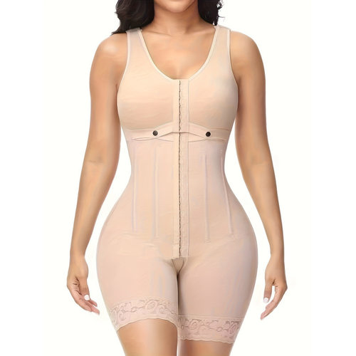 S 32564 Steel Bone Buckle Tummy Control Corset 钢骨排扣收腹
