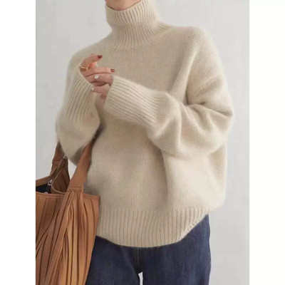 Autumn and Winter Thickening Turtleneck Women's Loose