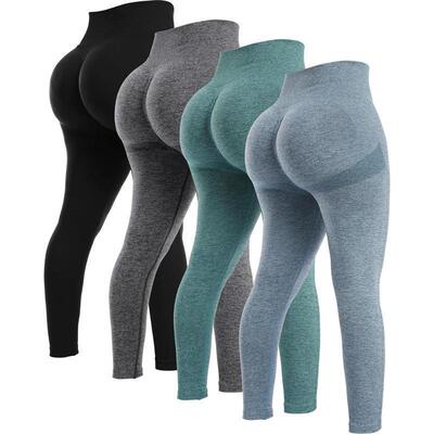 4 Piece Butt Lifting Workout Leggings for Women Seamless