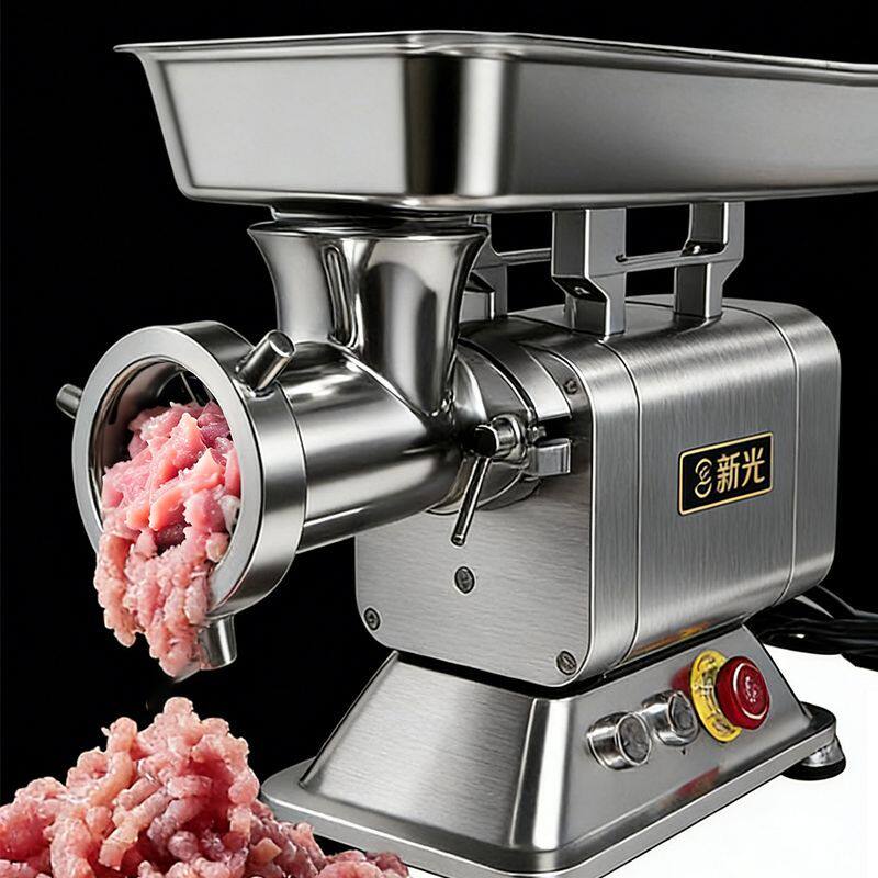 新光大功率商用无轴承绞肉机304机头绞馅灌肠碎肉肉铺纯铜电机