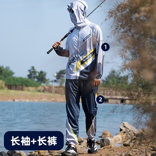 沃克森琦【余白】钓鱼服男款爆款2026夏季户外防晒长袖连帽垂钓服