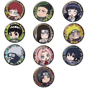 火影忍者周边徽章漩涡鸣人宇智波鼬我爱罗日向雏田cos胸章吧唧