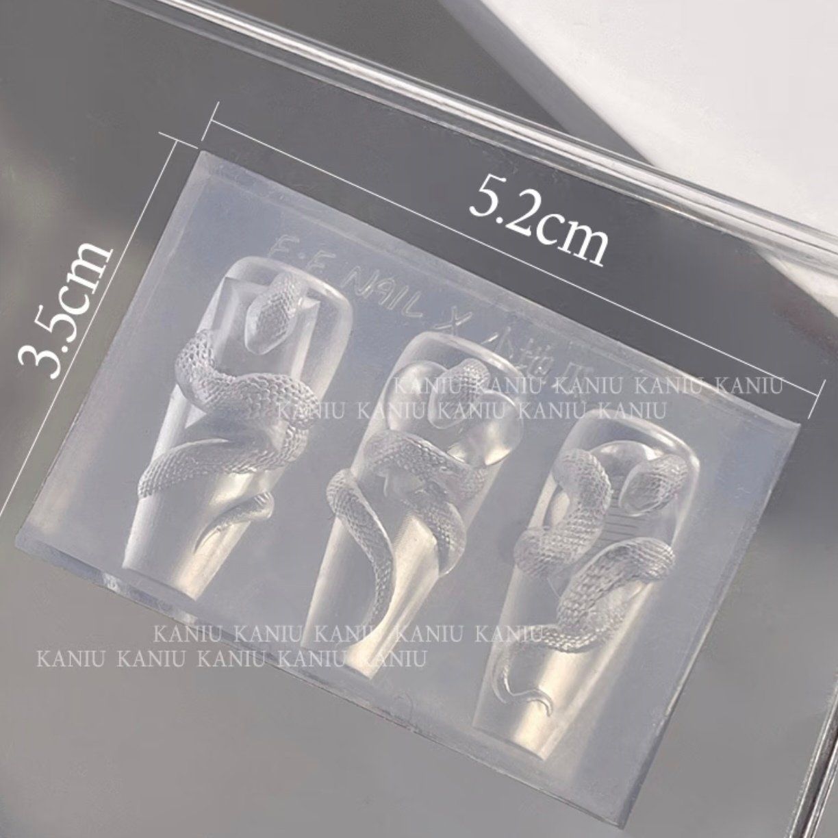 爆款美甲3D立体硅胶灵蛇模具美甲专用工具25年蛇年生肖新款硅胶模