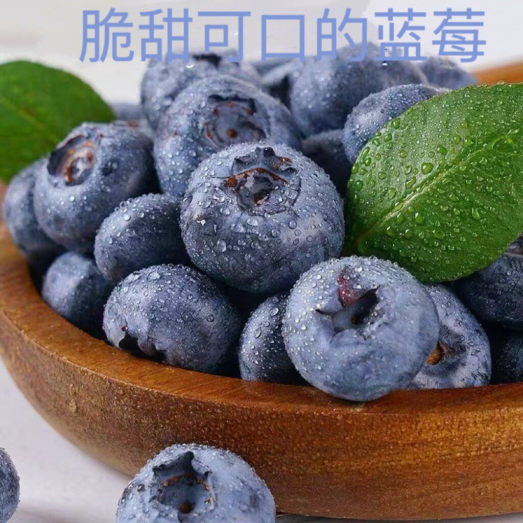 云南池雨蓝莓100g*4盒净重400g起京东空运内附果径卡