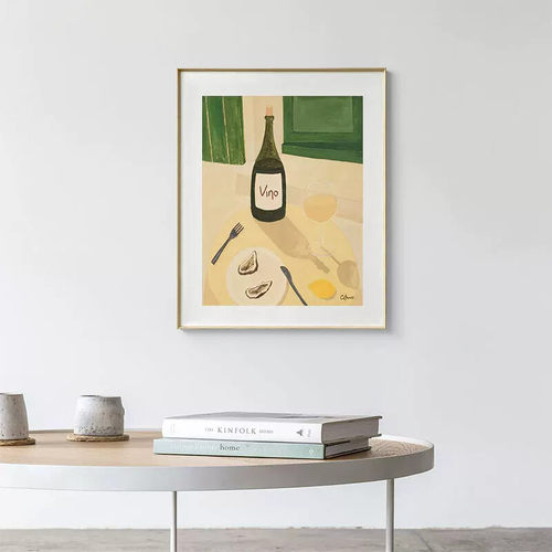 Carla Llanos 小众文艺法式客厅装饰画红酒静物优雅人物艺术挂画