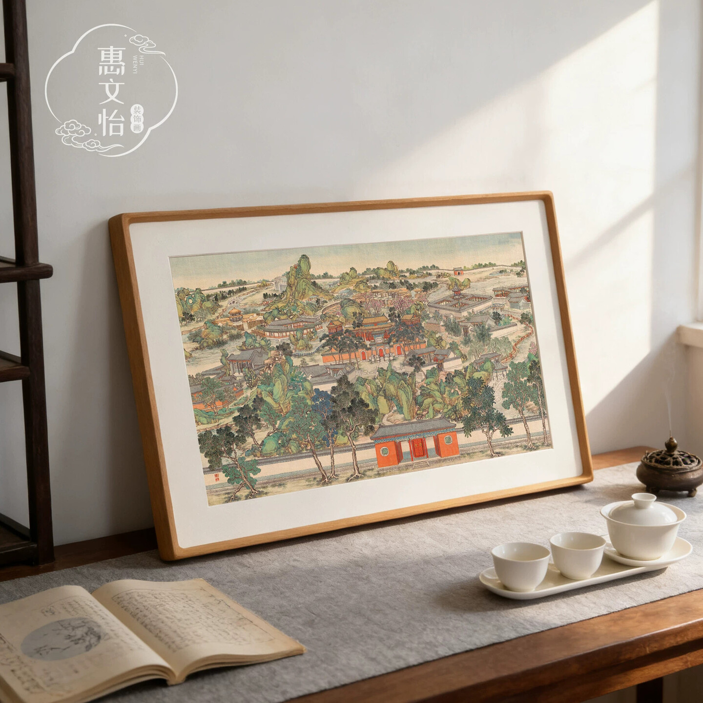 红楼梦大观园中式挂画 茶室餐厅新中式风格装饰画