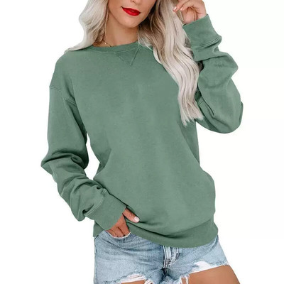Womens Casual Long Sleeve Sweatshirt Crew Neck Cute