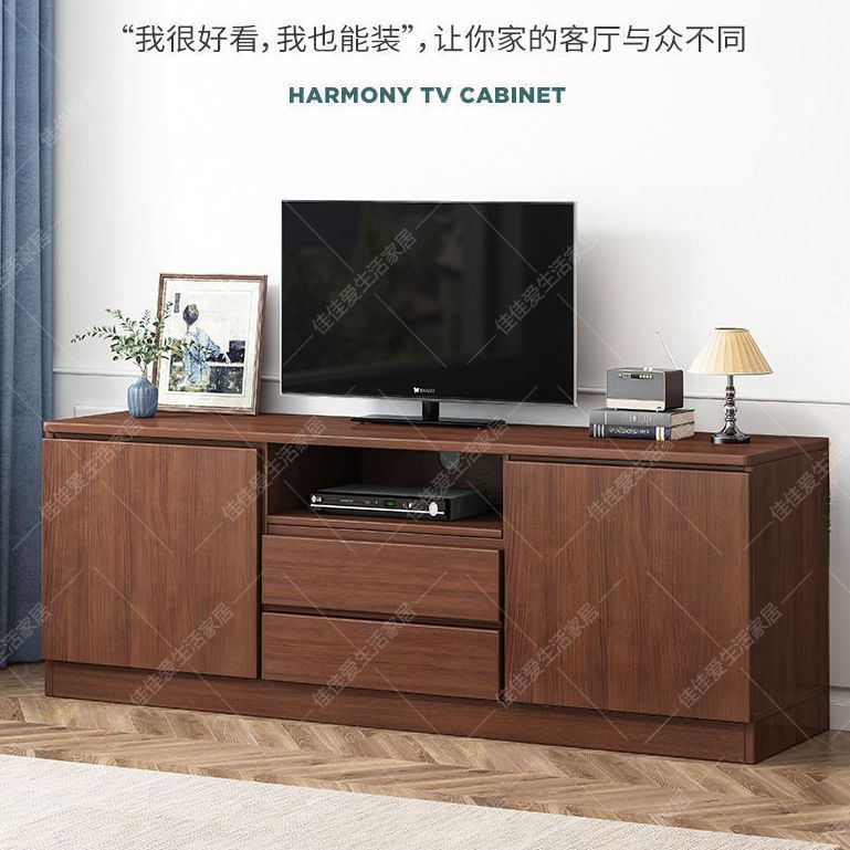 电视柜简约现代客厅高款收纳柜边柜斗柜小户型简约卧室电视机柜子