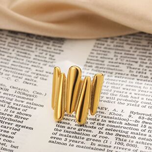 Rings Irregula Vintage Steel Punk Chunky Women Stainless for