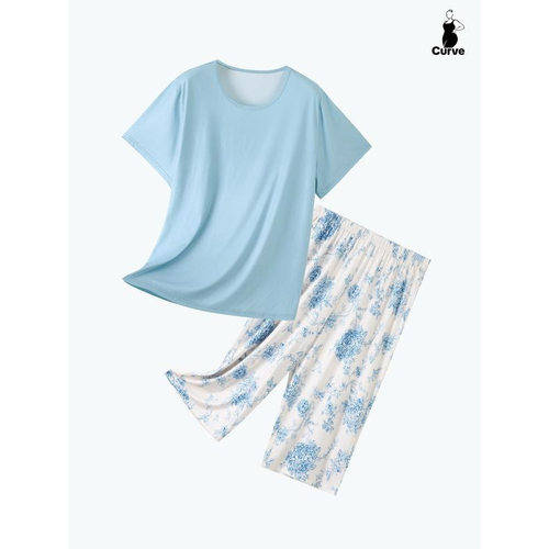 J 72050 Middle-aged cotton silk loungewear 中年妈妈棉绸家居