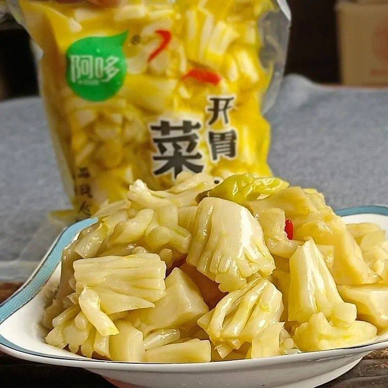 温州特产开胃菜花梗鲜嫩爽脆花菜梗温州酒席宴席冷盘凉菜酒店乡厨