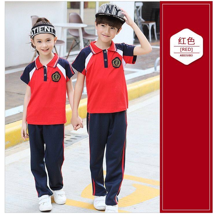 小学生班服运动会毕业校服幼儿园园服套装夏季装男女童装休闲时尚