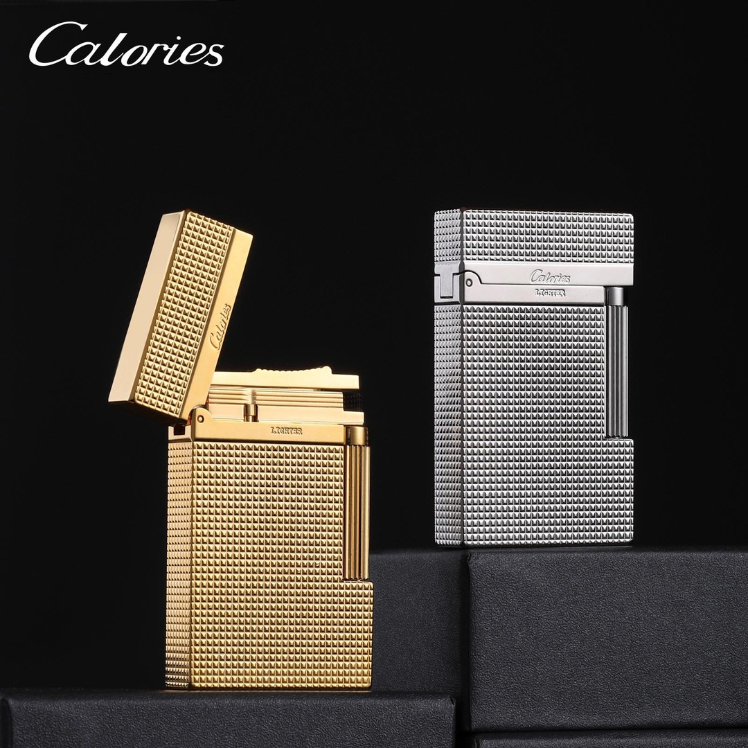 calories卡路巴黎钉朗声打火机经典新品黄铜一体机送朋友礼品LS20
