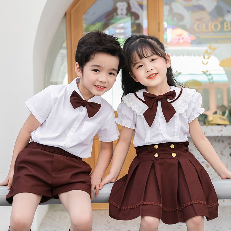 小学生校服合唱服夏季新品六一儿童节演出服幼儿园园服英伦风班服