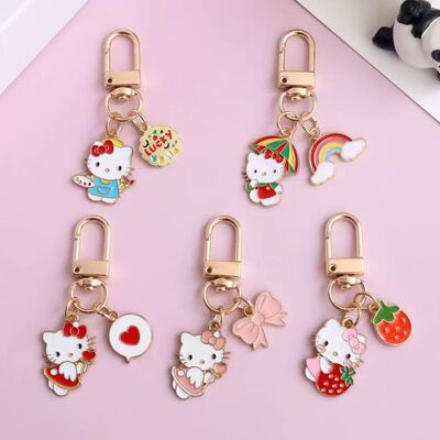 拉链头吊坠可爱hellokitty钥匙扣学生卡通少女心挂件礼物闺蜜书包