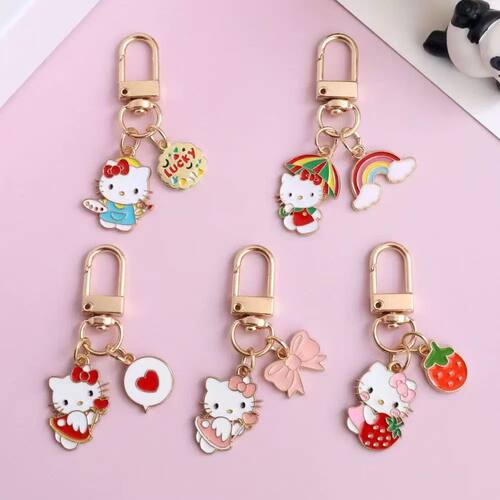 拉链头吊坠可爱hellokitty钥匙扣学生卡通少女心挂件礼物闺蜜书包