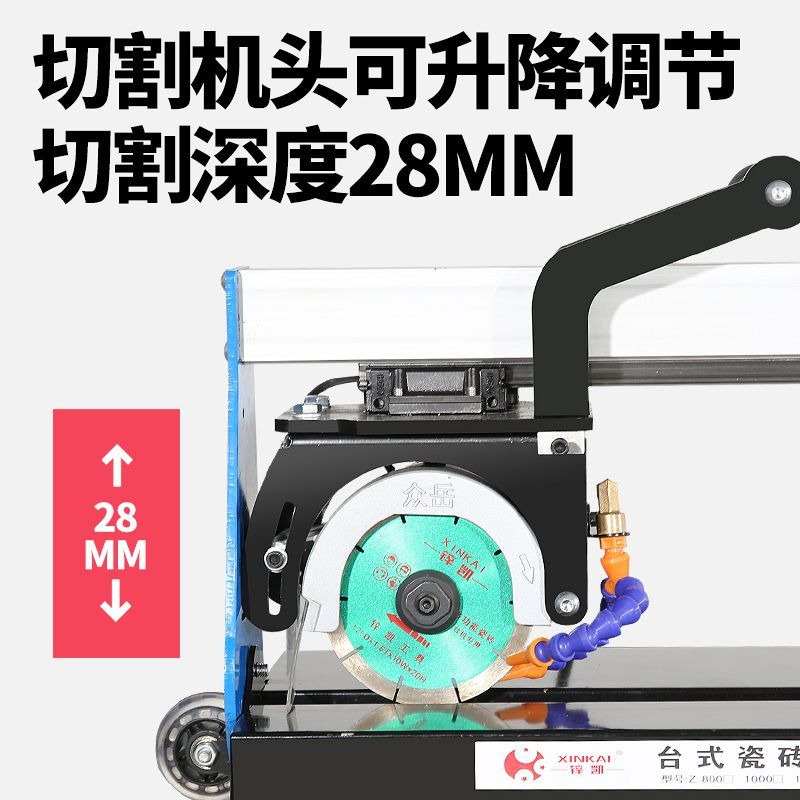 便携式多功能瓷砖切割机手动推刀台式电动水刀微晶石45度倒角机