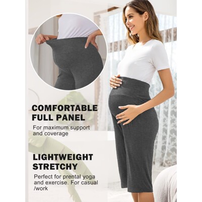 M 32669 Summer Loose Yoga Pants 莫代尔棉七分裤 欧美跨境