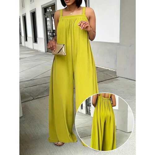 Plus Size WomenS OffShoulder Sleeveless WideLeg Jumpsuit